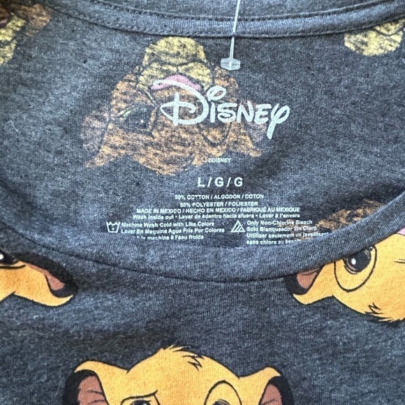 Disney Lions King Simba Juniors Short Sleeve Tee • NWOT • Size: Large​ - Picture 7 of 7